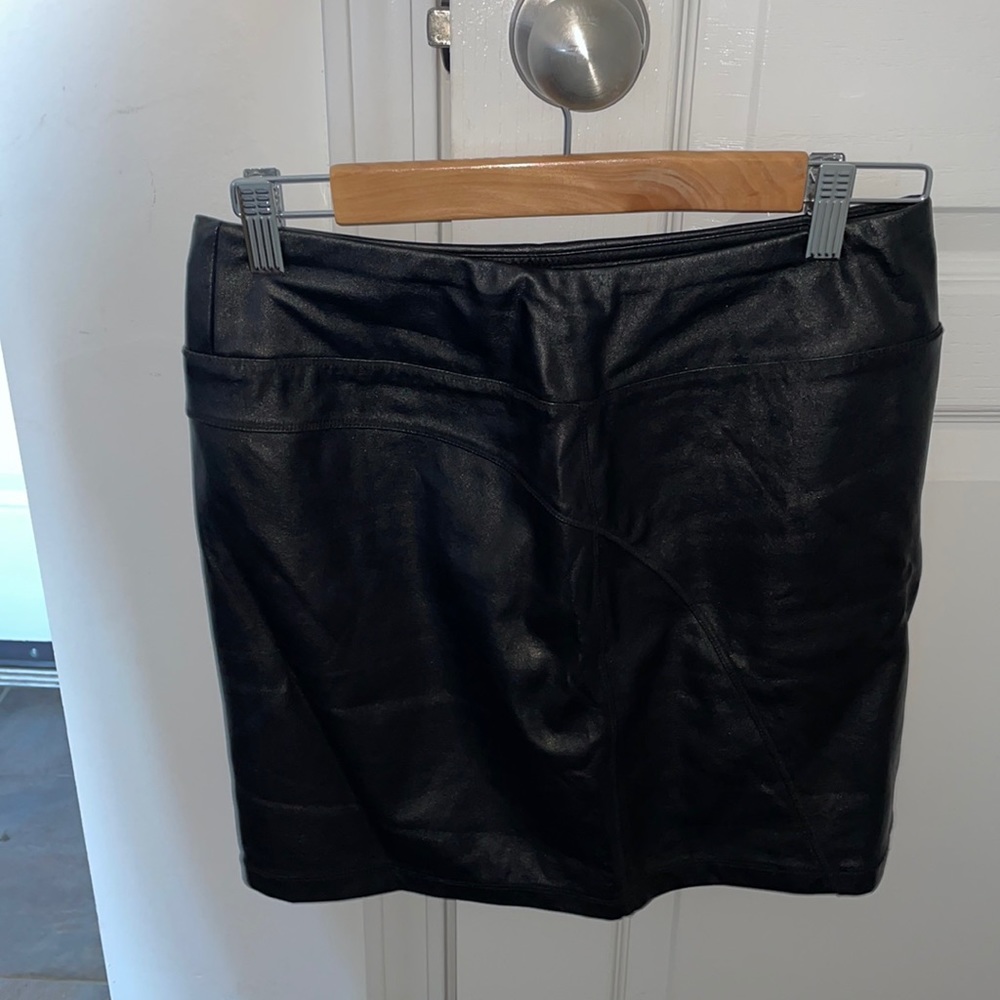 Express faux leather a-line skirt